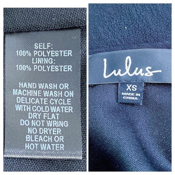 Lulus Tale to Tell Black Embroidered Shift Dress, size XS - Picture 7 of 8